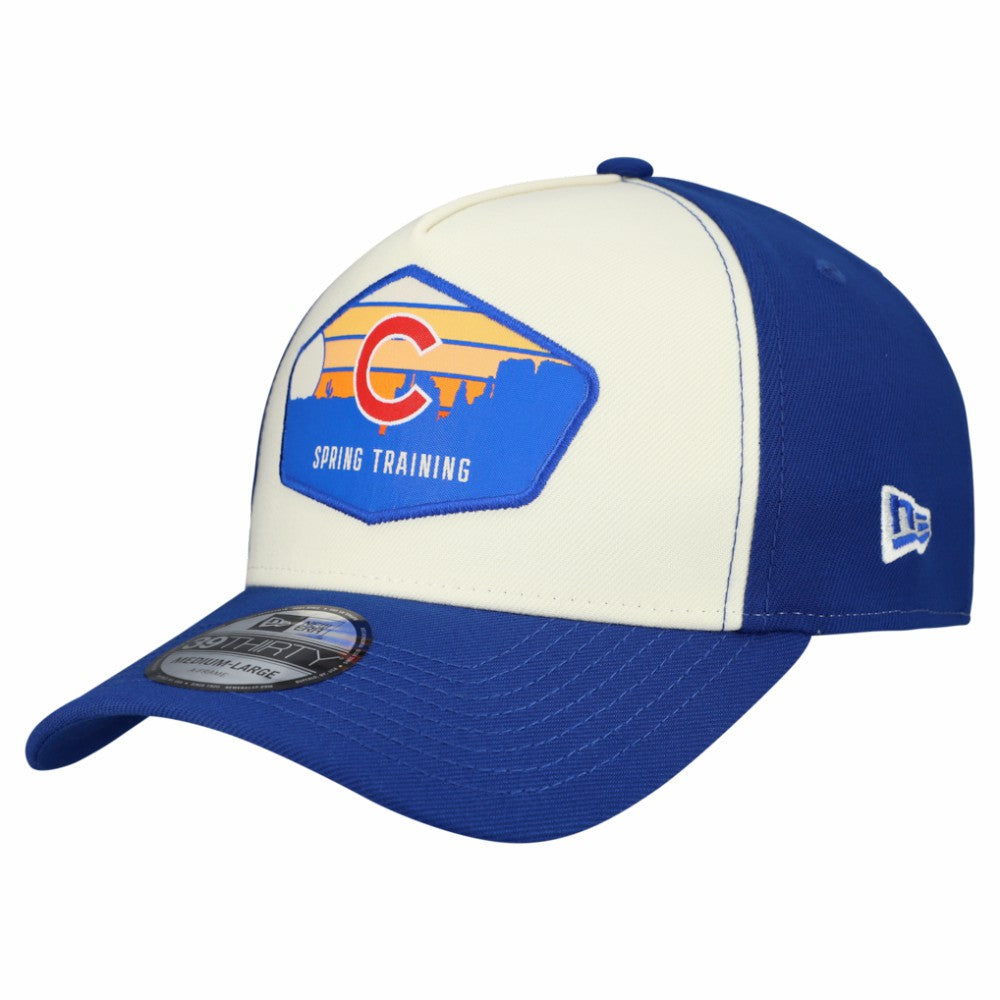 Chicago Cubs 2026 Spring Training Fan Pack Gradient 39THIRTY Flex Hat Stone/Royal | New Era