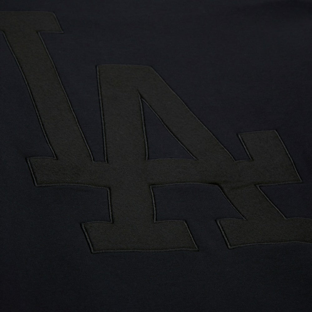 Los Angeles Dodgers Phantom Fleece Crewneck Sweatshirt Black | Mitchell & Ness