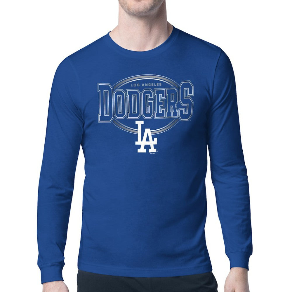 Los Angeles Dodgers Starter Team Track Graphic Long Sleeve T-Shirt Royal