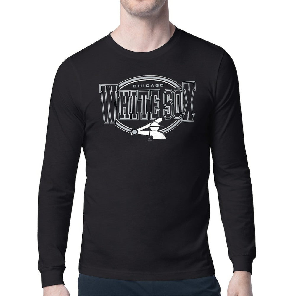 Chicago White Sox Starter Team Track Graphic Long Sleeve T-Shirt Black