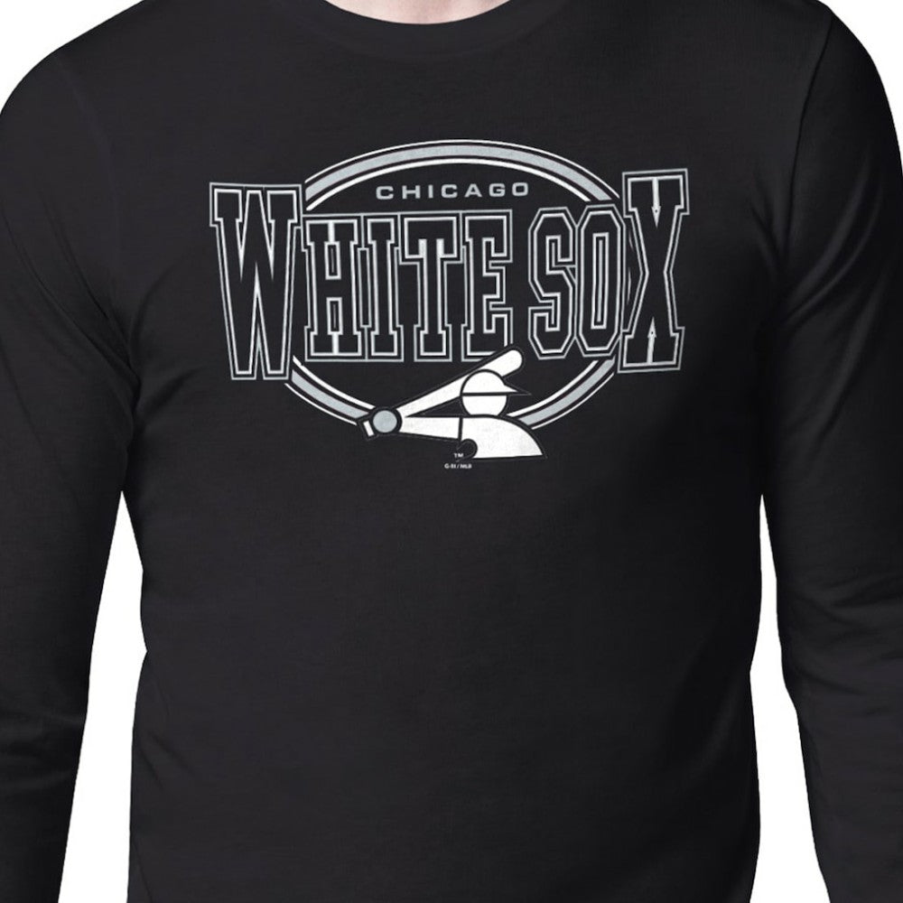 Chicago White Sox Starter Team Track Graphic Long Sleeve T-Shirt Black