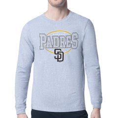 San Diego Padres Starter Team Track Graphic Long Sleeve T-Shirt Gray