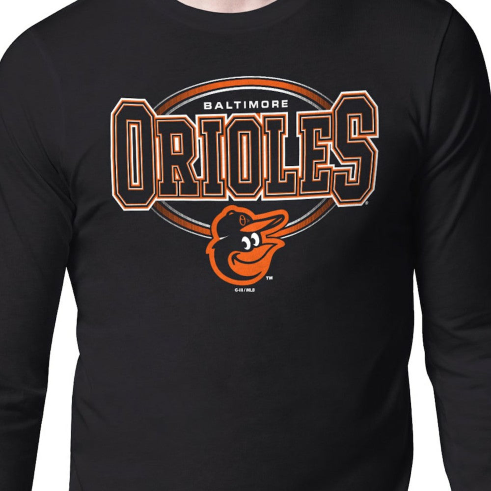Baltimore Orioles Starter Team Track Graphic Long Sleeve T-Shirt Black