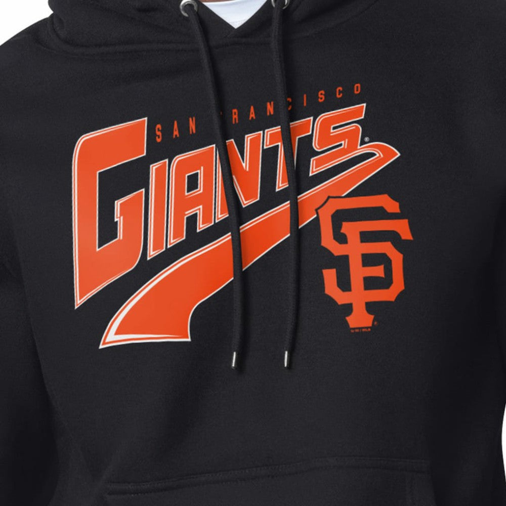 San Francisco Giants Starter Modern Tailsweep Fleece Tri-Blend Pullover Hoodie Black