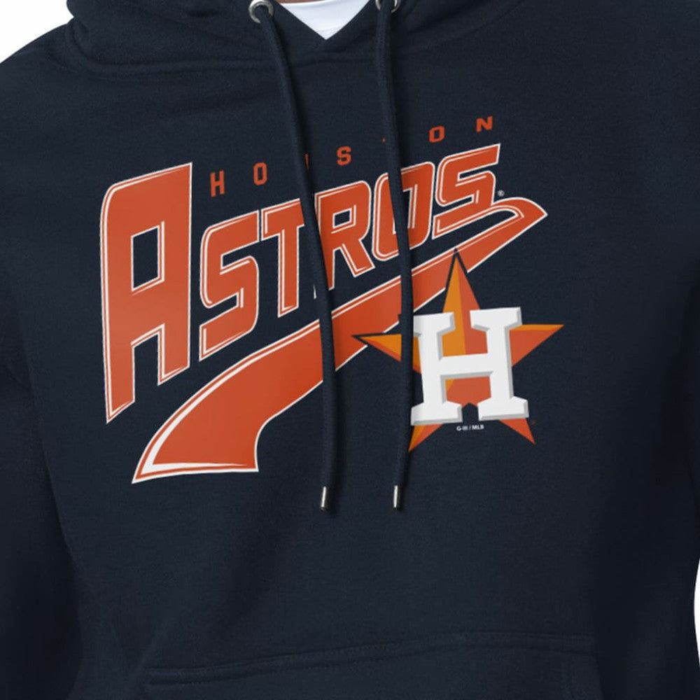Houston Astros Starter Modern Tailsweep Fleece Tri-Blend Pullover Hoodie Navy