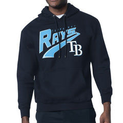 Tampa Bay Rays Starter Modern Tailsweep Fleece Tri-Blend Pullover Hoodie Navy