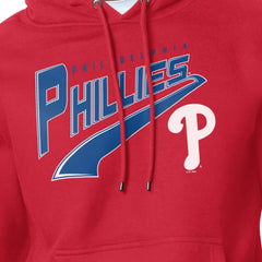 Philadelphia Phillies Starter Modern Tailsweep Fleece Tri-Blend Pullover Hoodie Red