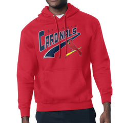 St. Louis Cardinals Starter Modern Tailsweep Fleece Tri-Blend Pullover Hoodie Red