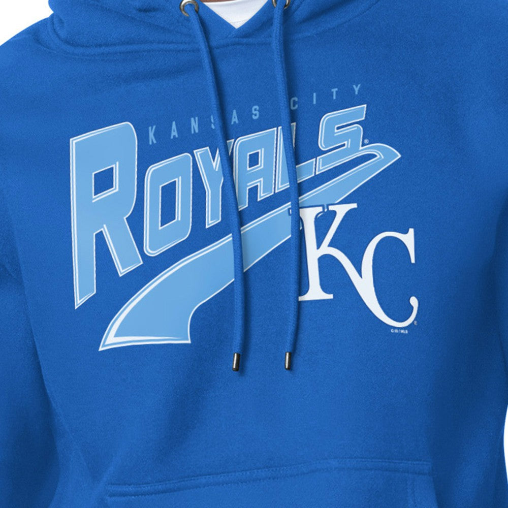 Kansas City Royals Starter Modern Tailsweep Fleece Tri-Blend Pullover Hoodie Royal