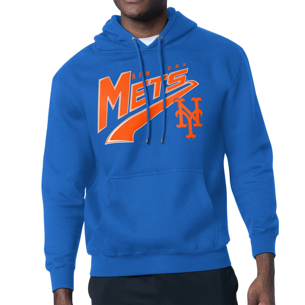 New York Mets Starter Modern Tailsweep Fleece Tri-Blend Pullover Hoodie Royal