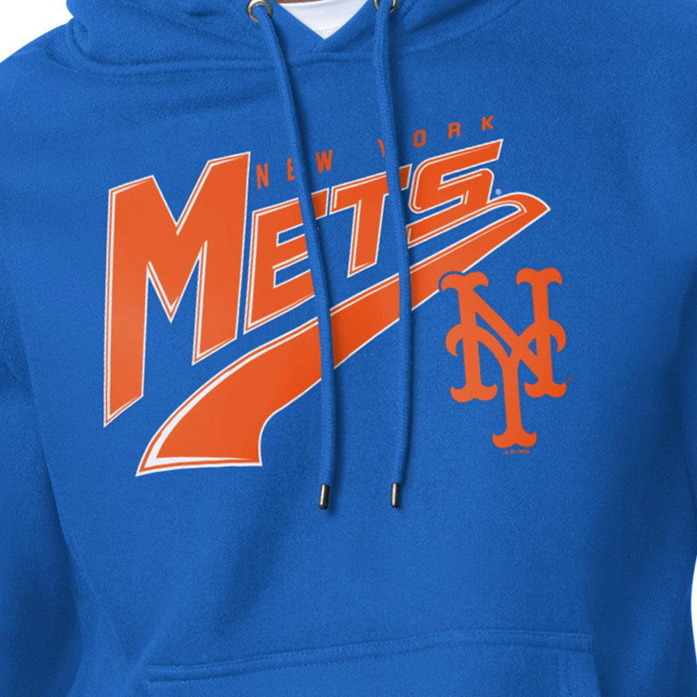 New York Mets Starter Modern Tailsweep Fleece Tri-Blend Pullover Hoodie Royal
