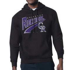 Colorado Rockies Starter Modern Tailsweep Fleece Tri-Blend Pullover Hoodie Black