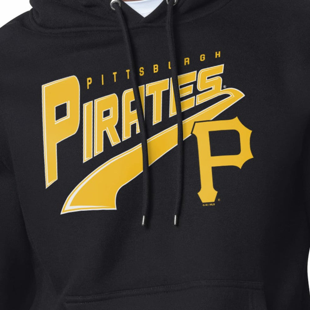 Pittsburgh Pirates Starter Modern Tailsweep Fleece Tri-Blend Pullover Hoodie Black