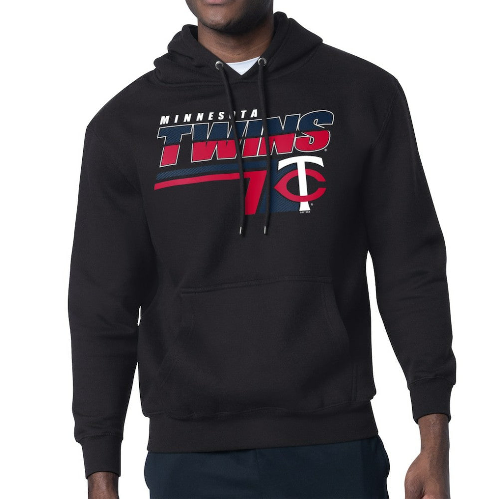 Minnesota Twins Starter Logo Push Graphic Hoodie Black