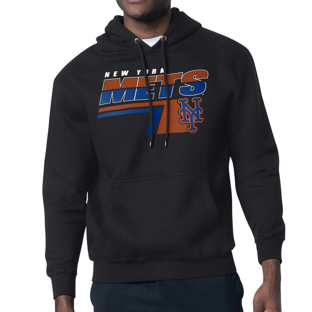 New York Mets Starter Logo Push Graphic Hoodie Black