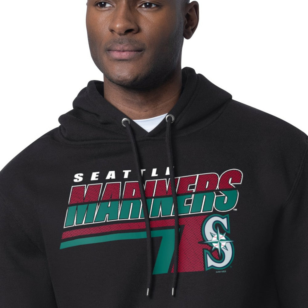 Seattle Mariners Starter Logo Push Graphic Hoodie Black