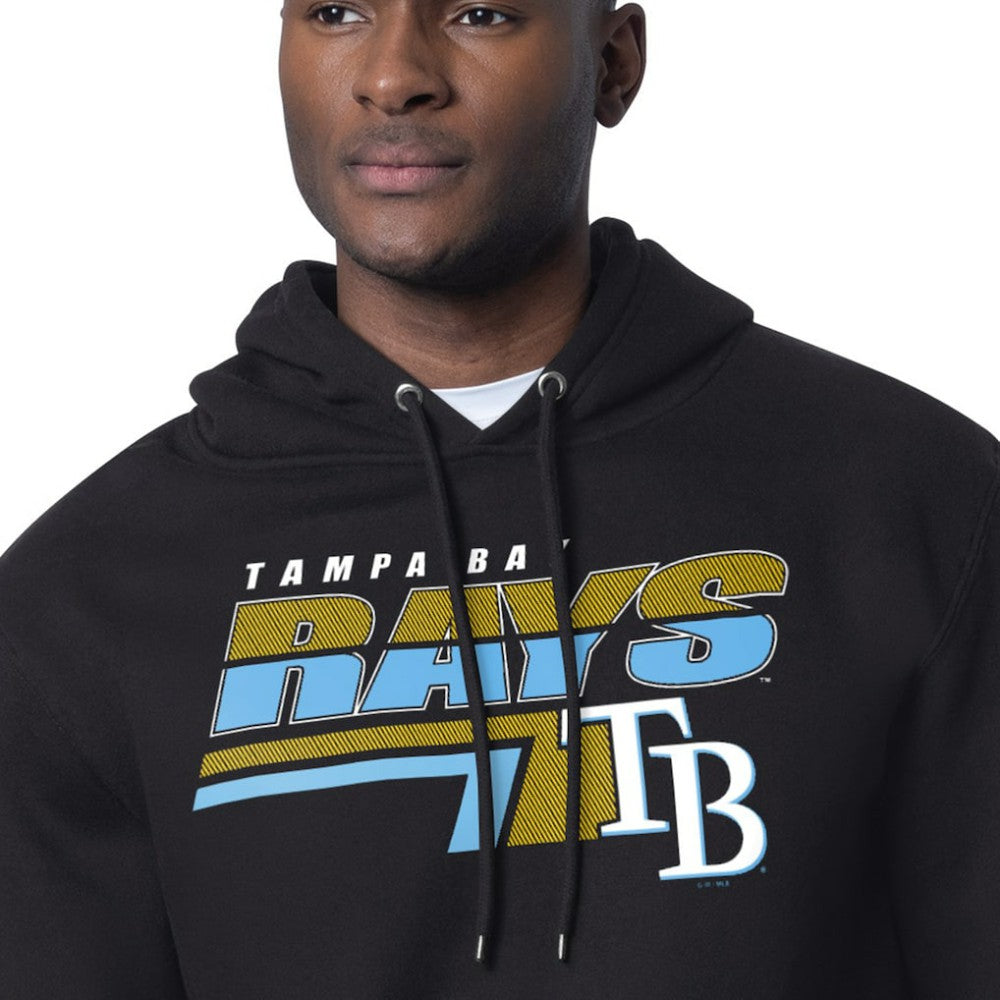 Tampa Bay Rays Starter Logo Push Graphic Hoodie Black