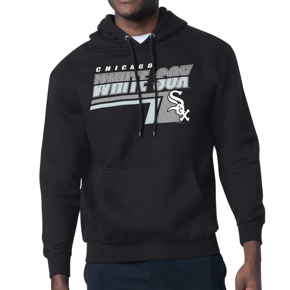 Chicago White Sox Starter Logo Push Graphic Hoodie Black