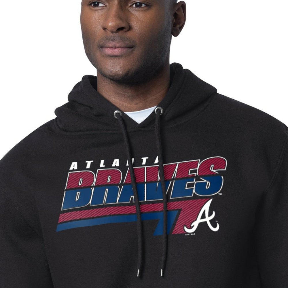 Atlanta Braves Starter Logo Push Graphic Hoodie Black