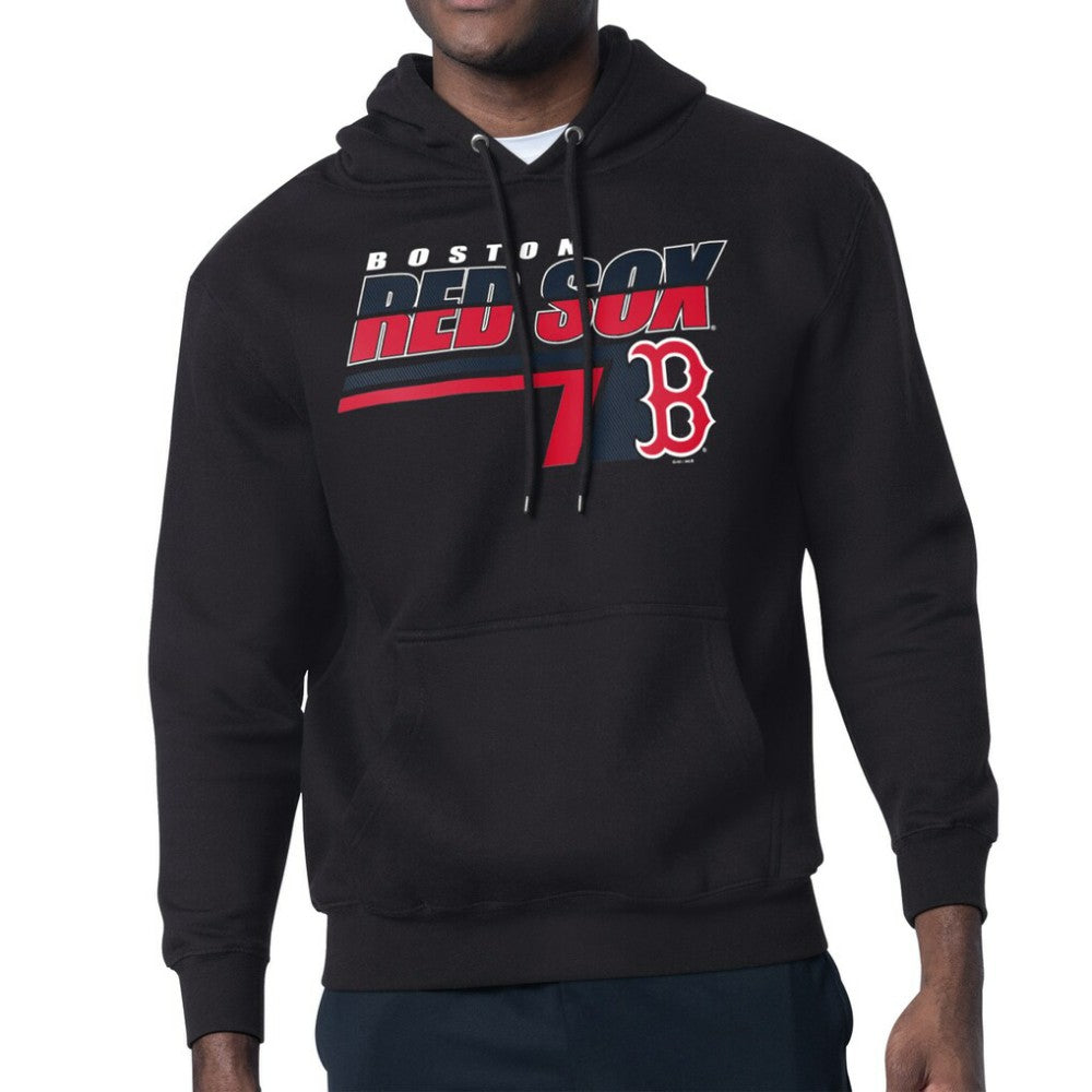 Boston Red Sox Starter Logo Push Graphic Hoodie Black
