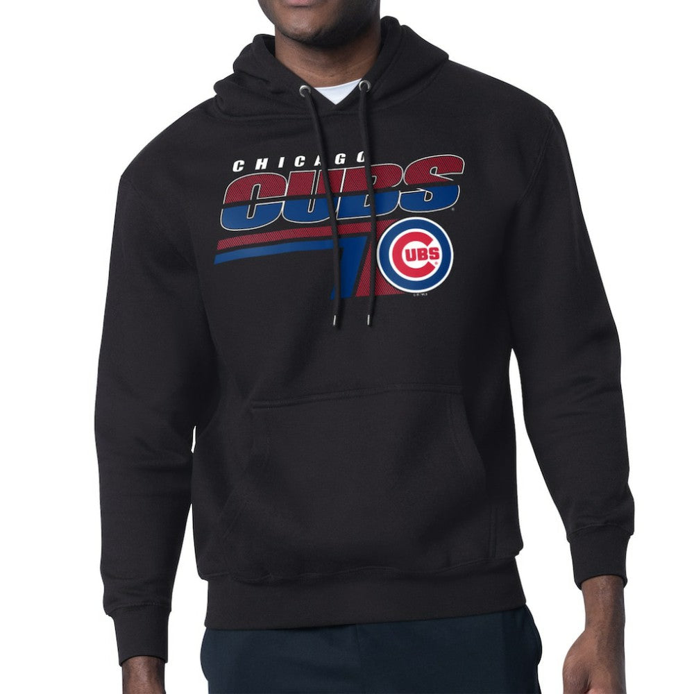 Chicago Cubs Starter Logo Push Graphic Hoodie Black