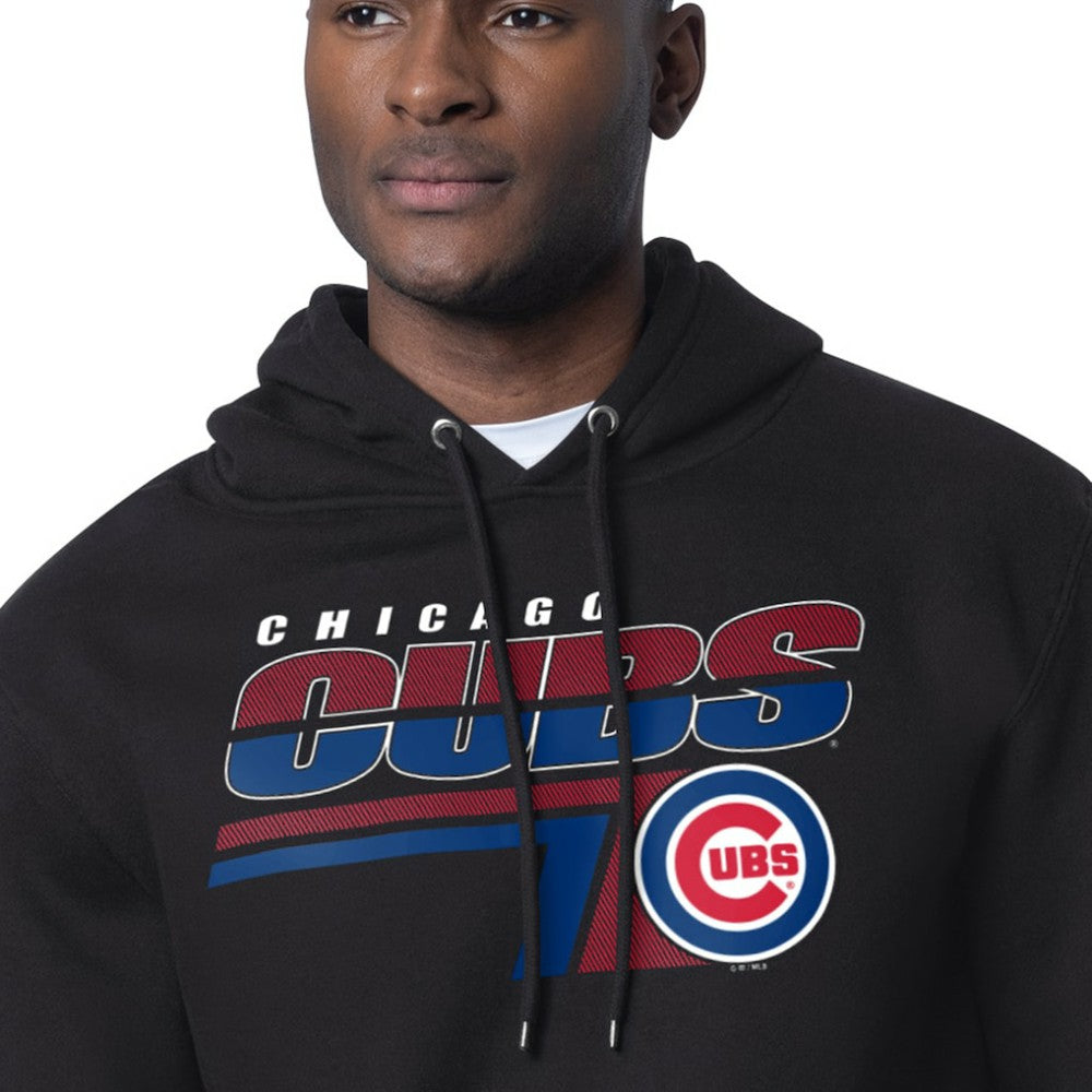 Chicago Cubs Starter Logo Push Graphic Hoodie Black