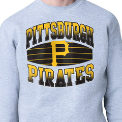 Pittsburgh Pirates Starter Team Grit Graphic Fleece Pullover Sweatshirt Heather Gray