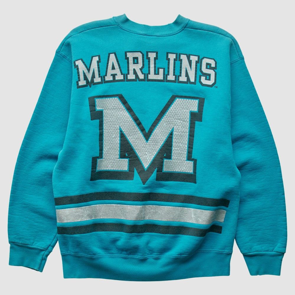 Miami Marlins 90s Pullover Sweatshirt Teal Vintage