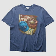 Detroit Tigers 2000s T-Shirt Blue Vintage