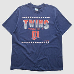 Minnesota Twins Hanes 1993 T-Shirt Blue Vintage