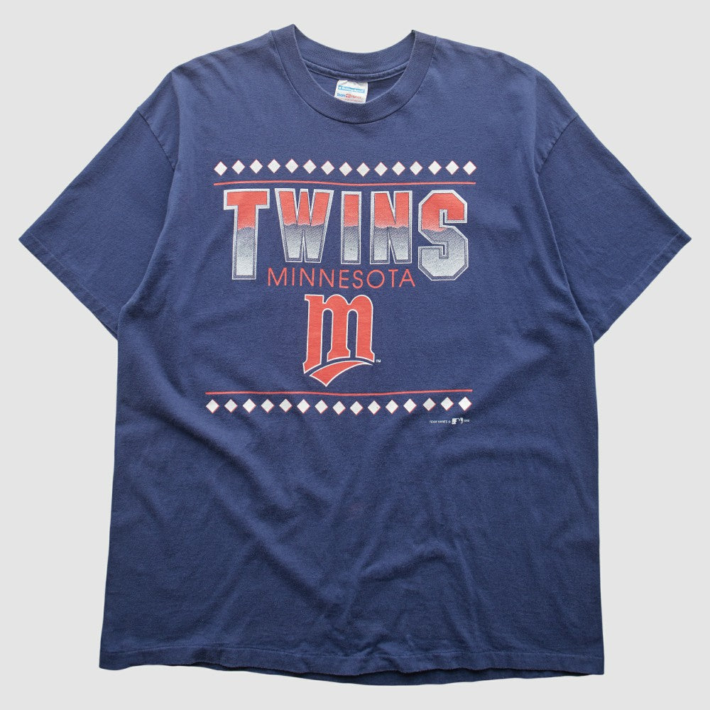 Minnesota Twins Hanes 1993 T-Shirt Blue Vintage