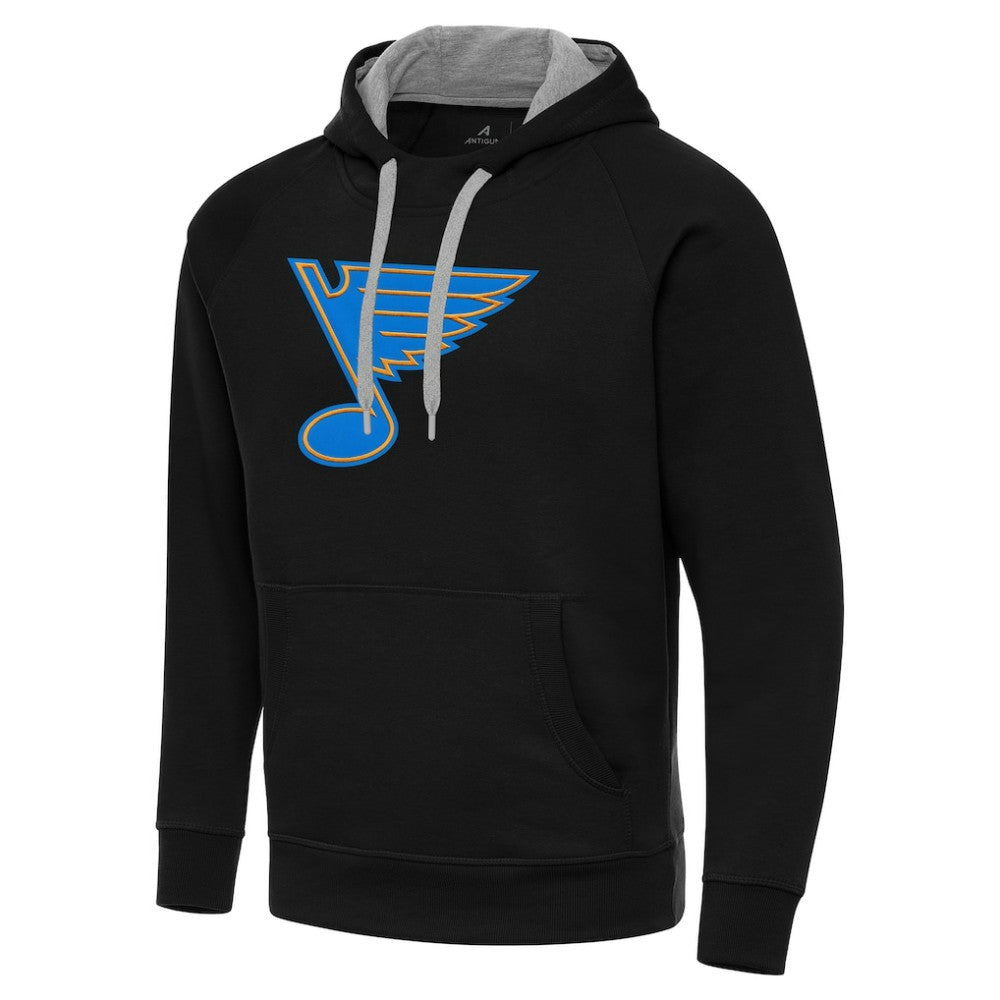 St. Louis Blues Antigua Victory Pullover Hoodie Black