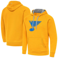 St. Louis Blues Antigua Victory Pullover Hoodie Gold
