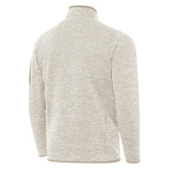 St. Louis Blues Antigua Fortune Quarter-Zip Pullover Jacket Oatmeal