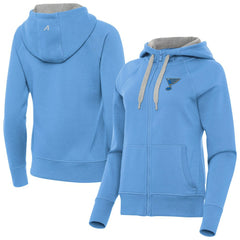 St. Louis Blues Antigua Women's Victory Full-Zip Hoodie Blue
