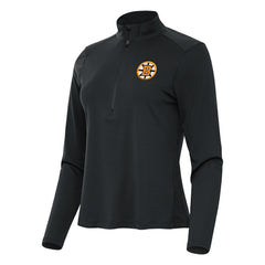 Boston Bruins Antigua Women's Tribute Half-Zip Pullover Gray