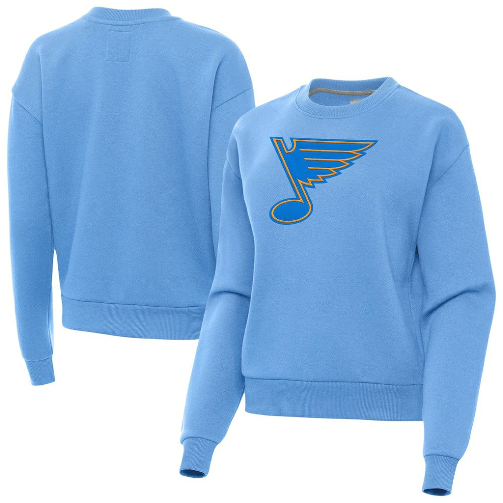 St. Louis Blues Antigua Women's Victory Pullover Sweatshirt Blue