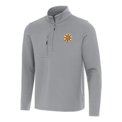 Boston Bruins Antigua Insider Quarter-Zip Pullover Gray