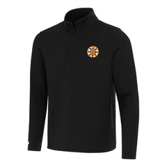 Boston Bruins Antigua Insider Quarter-Zip Pullover Black
