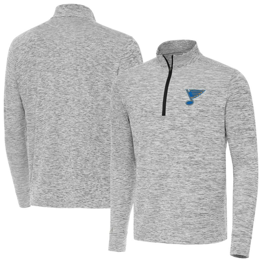 St. Louis Blues Antigua Cause Quarter-Zip Jacket Black