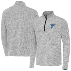 St. Louis Blues Antigua Cause Quarter-Zip Jacket Black