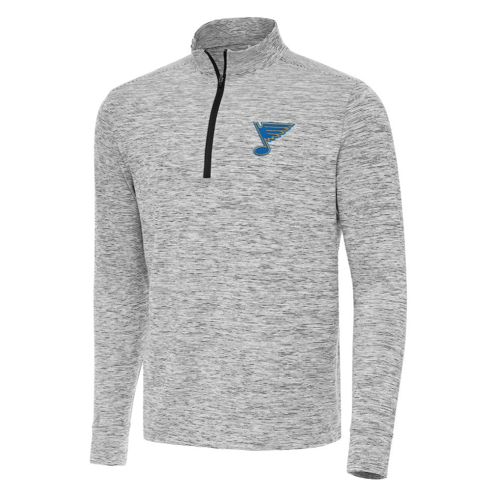 St. Louis Blues Antigua Cause Quarter-Zip Jacket Black