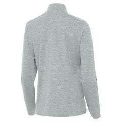 St. Louis Blues Antigua Mentor Long Sleeve Quarter-Zip Mock Polo Heather Gray
