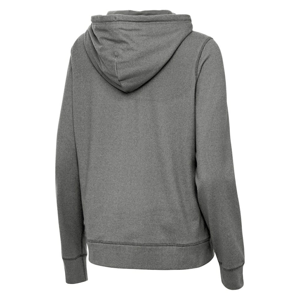 St. Louis Blues Antigua Women's Justice Pullover Hoodie Heather Black
