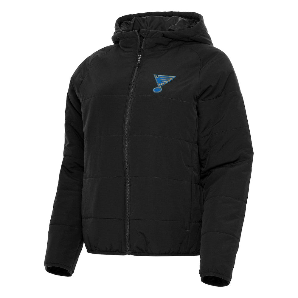 St. Louis Blues Antigua Women's Raglan Universe Full-Zip Hooded Jacket Black