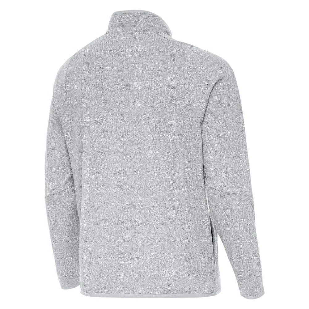 St. Louis Blues Antigua Certain Tri-Blend Quarter-Zip Top Heather Gray