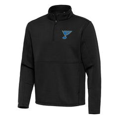 St. Louis Blues Antigua Twist Quarter-Zip Pullover Jacket Black