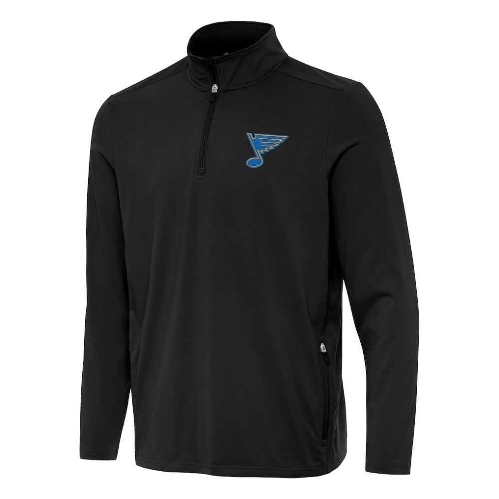 St. Louis Blues Antigua Perilous Quarter-Zip Sweatshirt Black