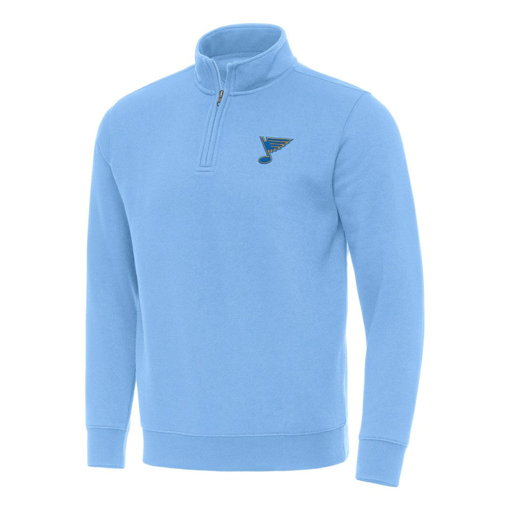 St. Louis Blues Antigua Victory Quarter-Zip Pullover Top Blue