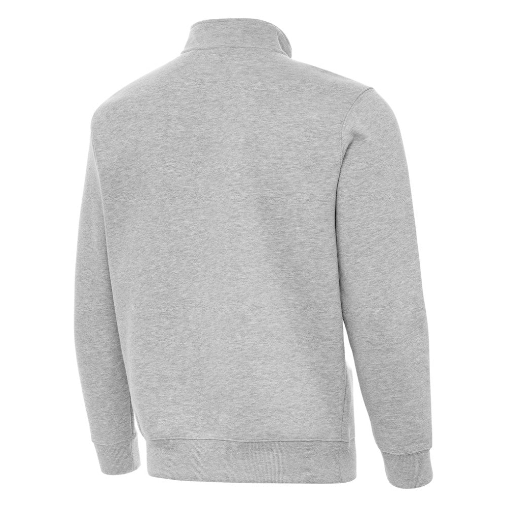 St. Louis Blues Antigua Victory Quarter-Zip Pullover Top Heather Gray